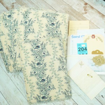 Blank Handmade Fabric Journal - Soft Blue