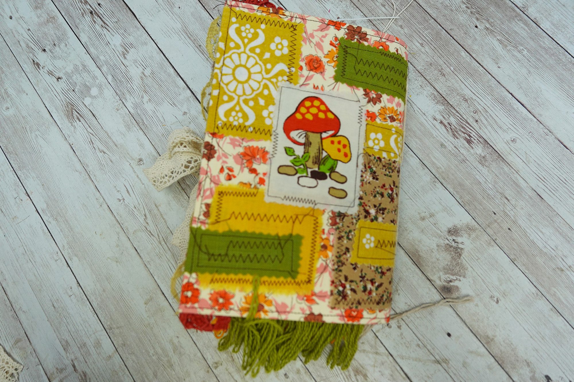 Fully Decorated Vintage Mushroom Junk Journal #1 - Image 3