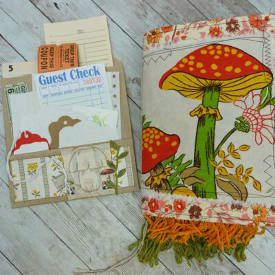 Fully Decorated Vintage Mushroom Junk Journal #2