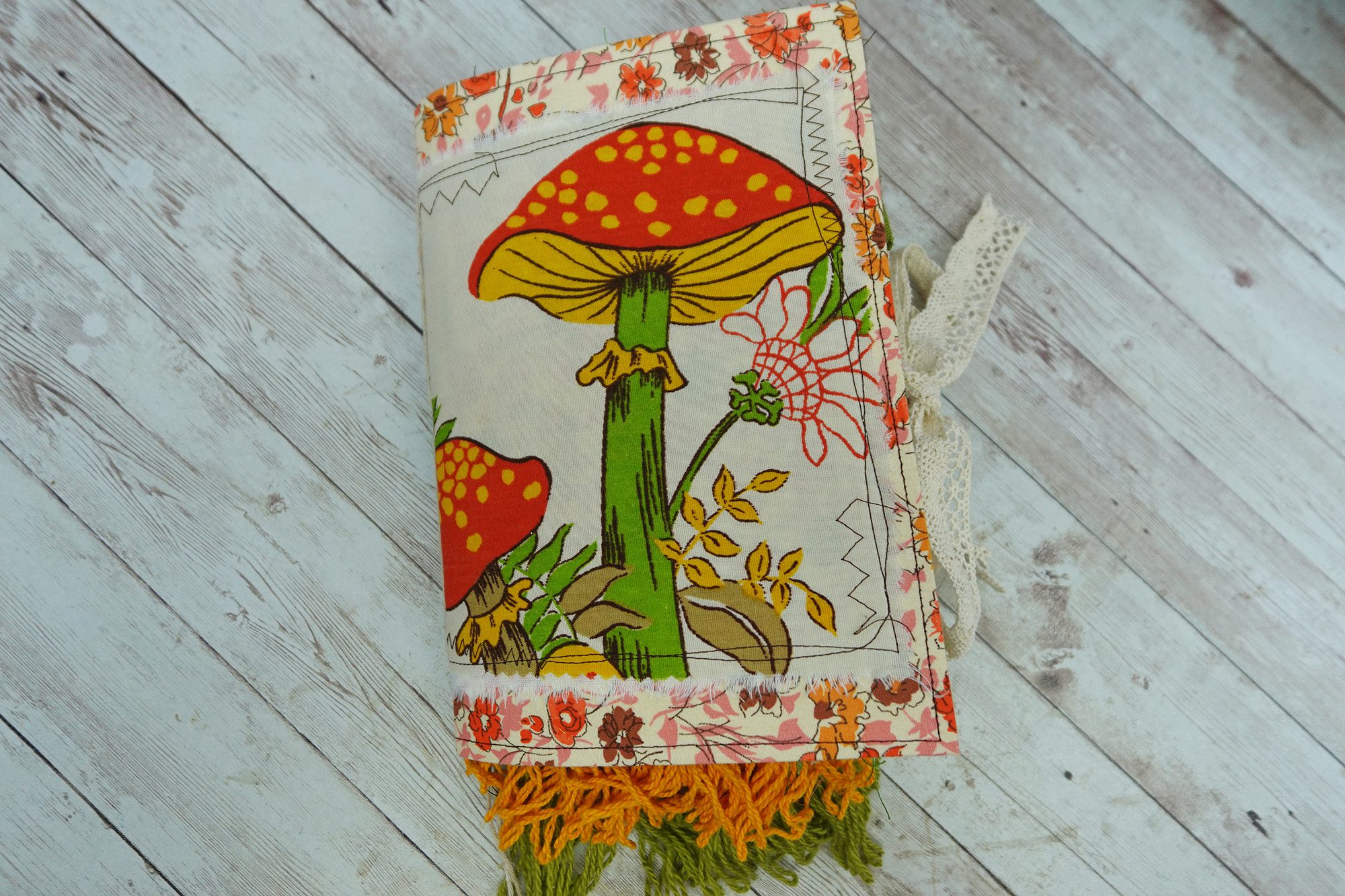 Fully Decorated Vintage Mushroom Junk Journal #2 - Image 2