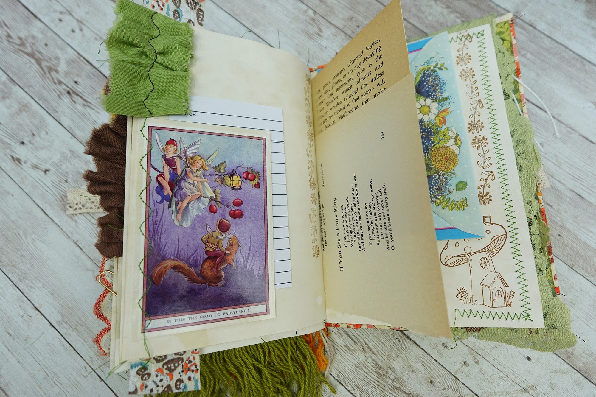 Fully Decorated Vintage Mushroom Junk Journal #2 - Image 11