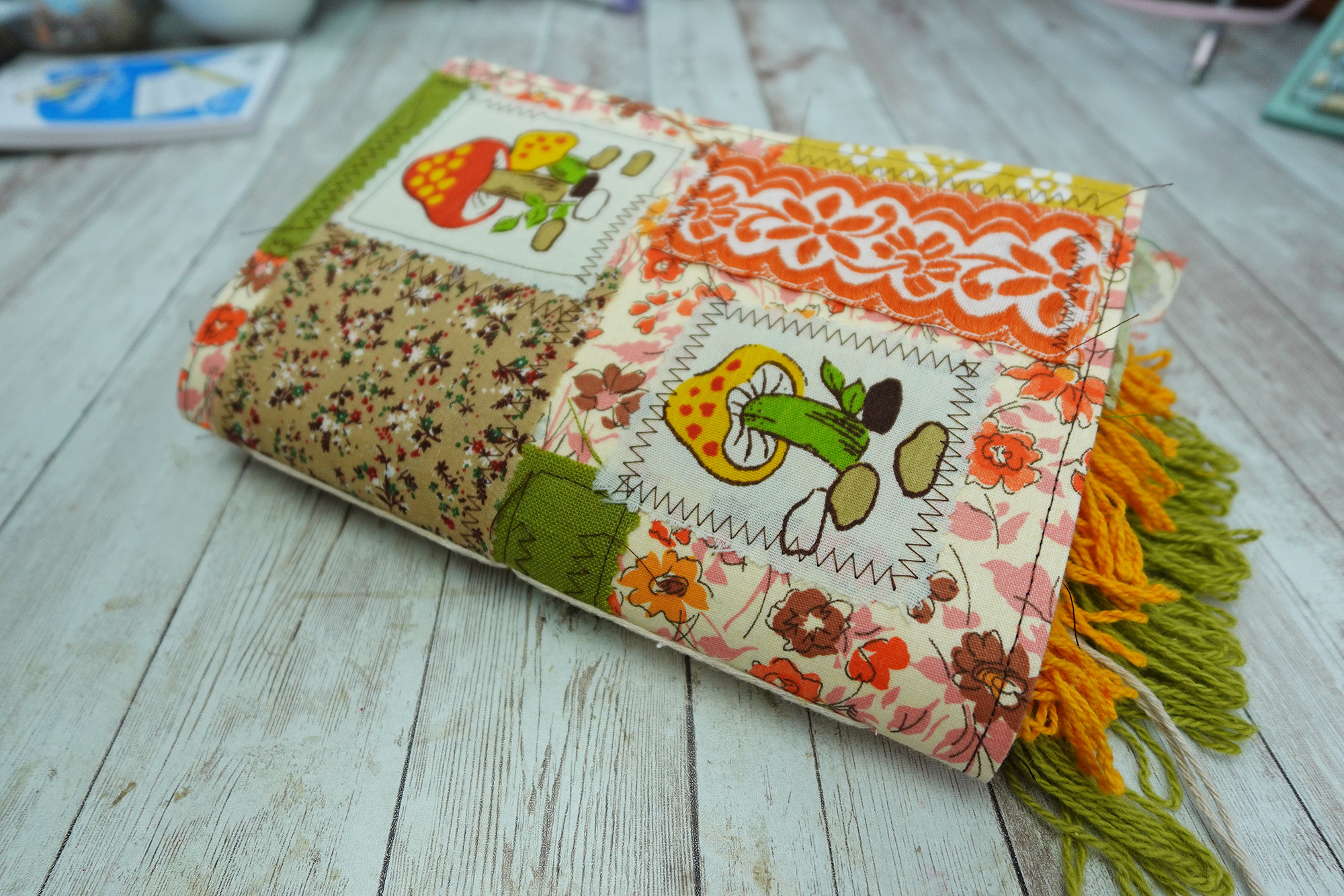 Fully Decorated Vintage Mushroom Junk Journal #3 - Image 2