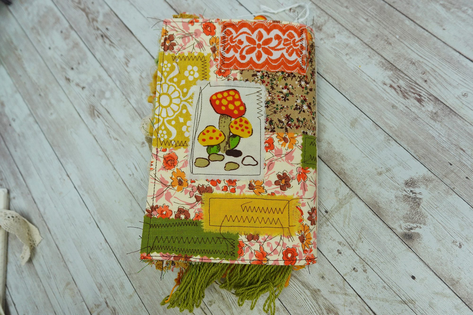 Fully Decorated Vintage Mushroom Junk Journal #3 - Image 4