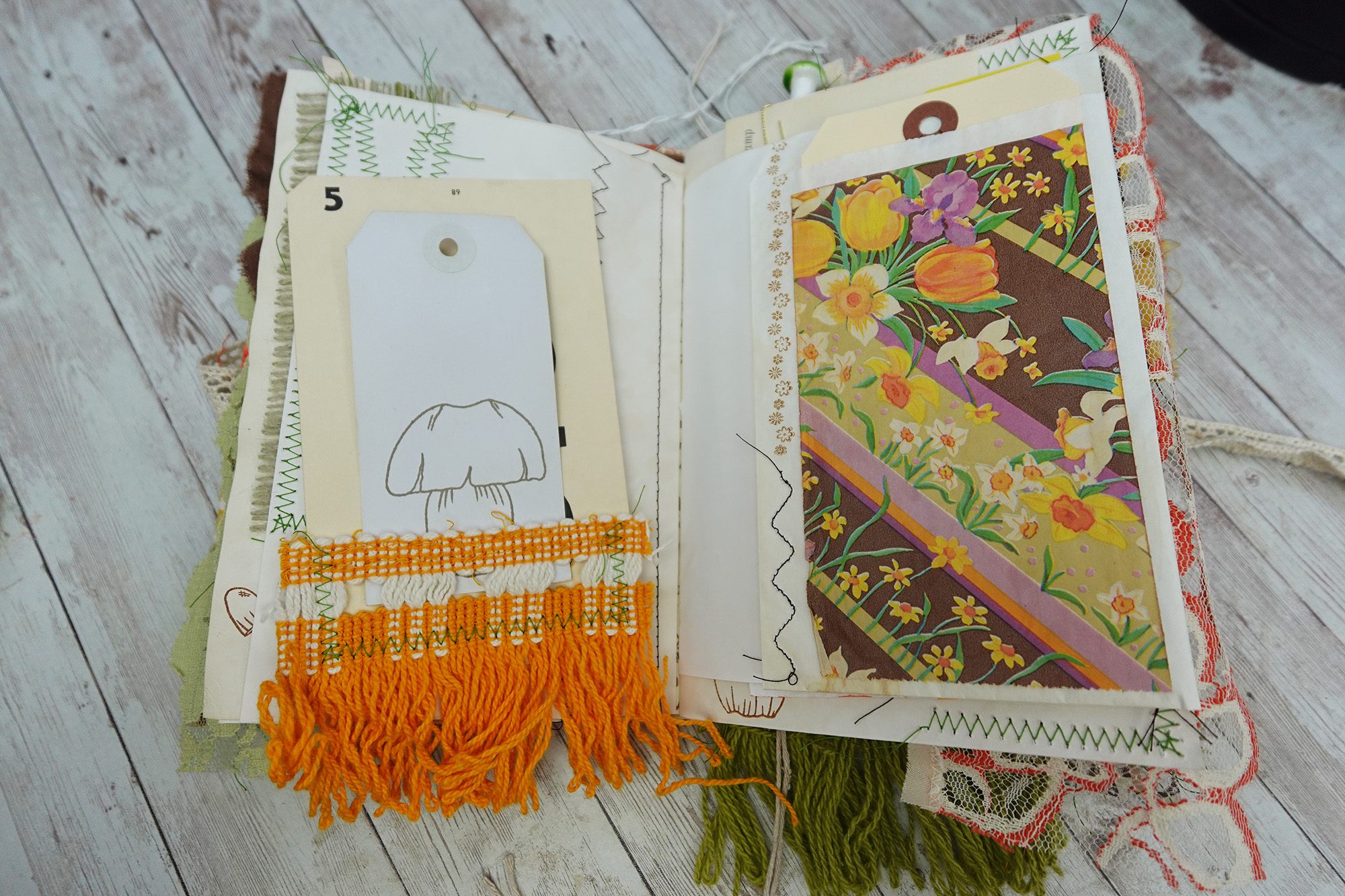 Fully Decorated Vintage Mushroom Junk Journal #3 - Image 8