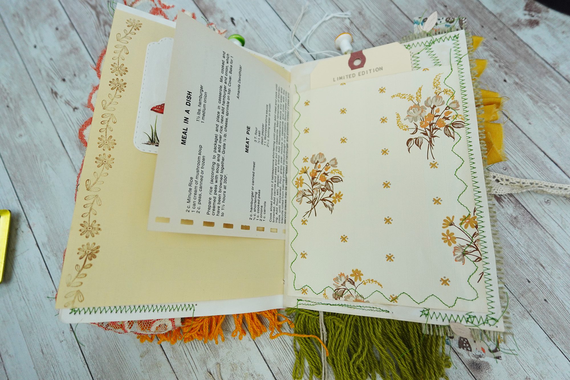 Fully Decorated Vintage Mushroom Junk Journal #3 - Image 10