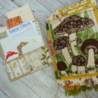 Fully Decorated Vintage Mushroom Junk Journal #4