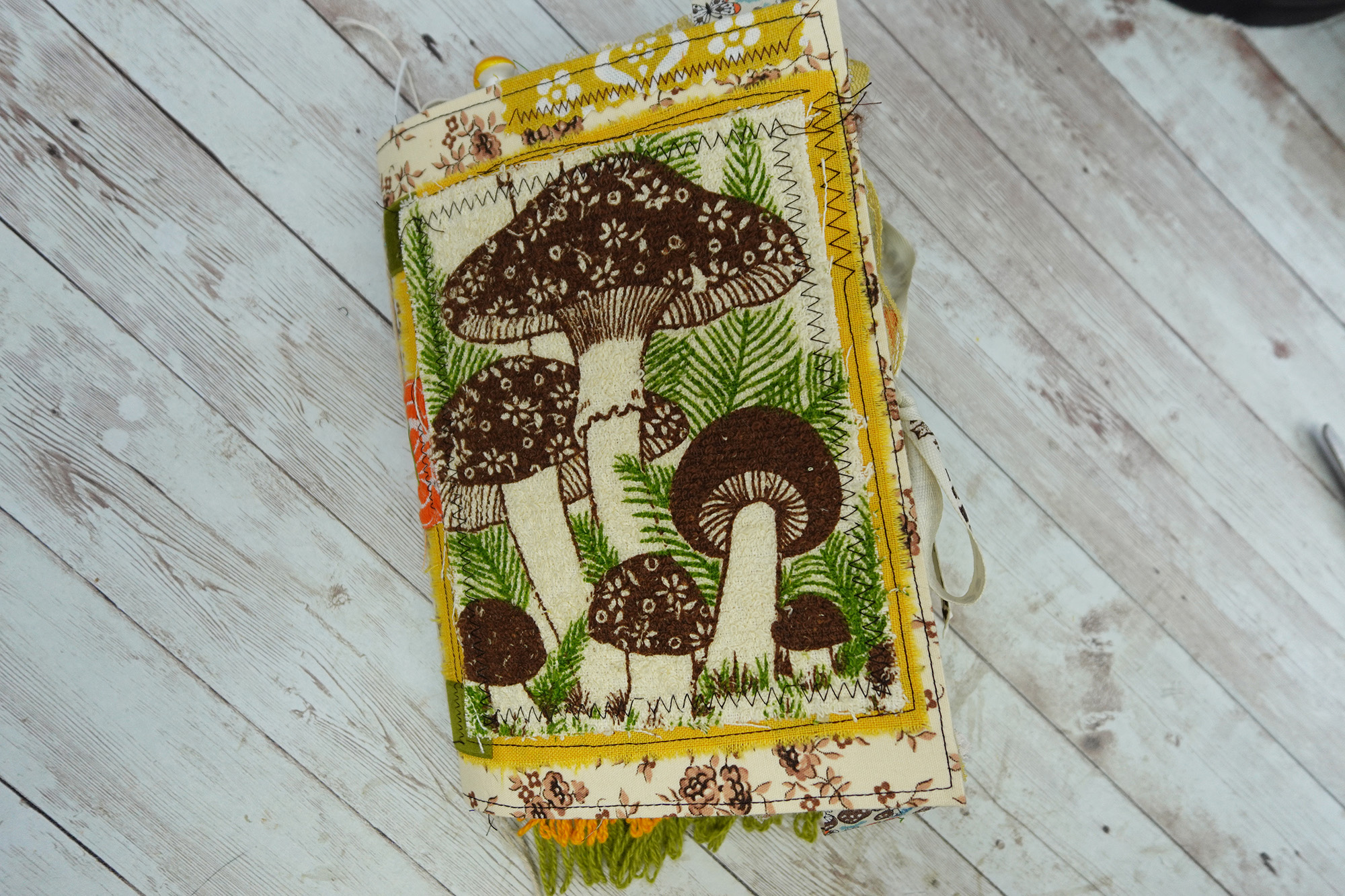 Fully Decorated Vintage Mushroom Junk Journal #4 - Image 2