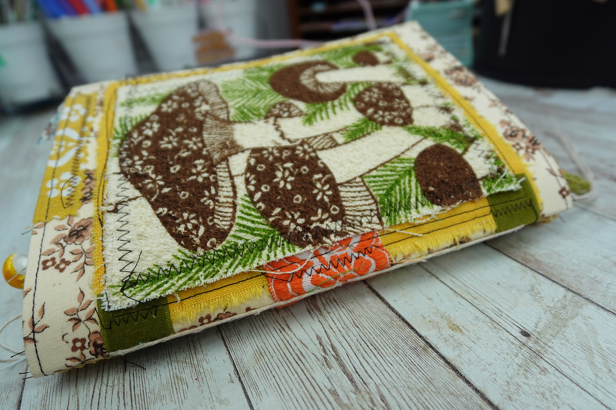 Fully Decorated Vintage Mushroom Junk Journal #4 - Image 3