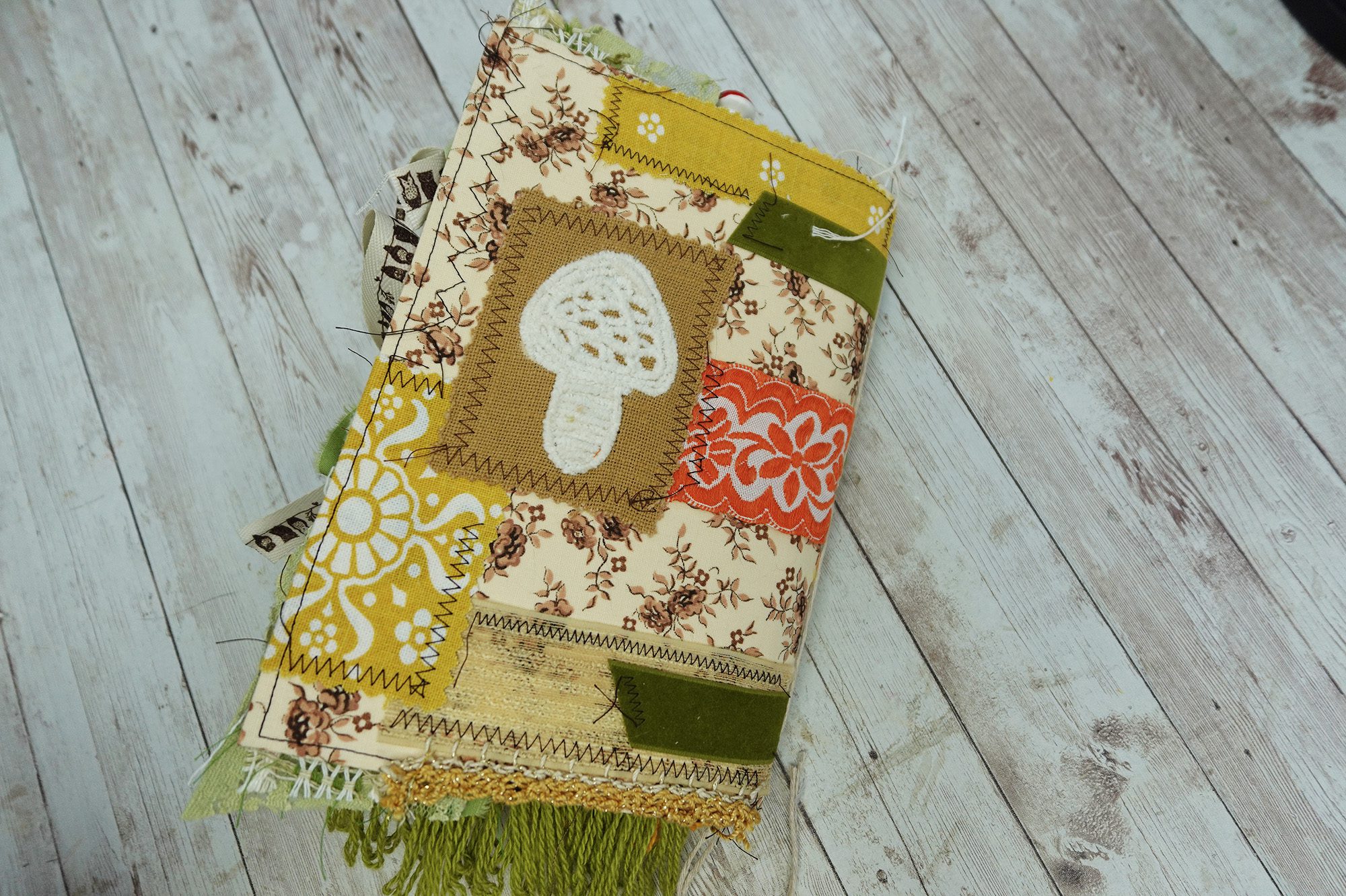 Fully Decorated Vintage Mushroom Junk Journal #4 - Image 4