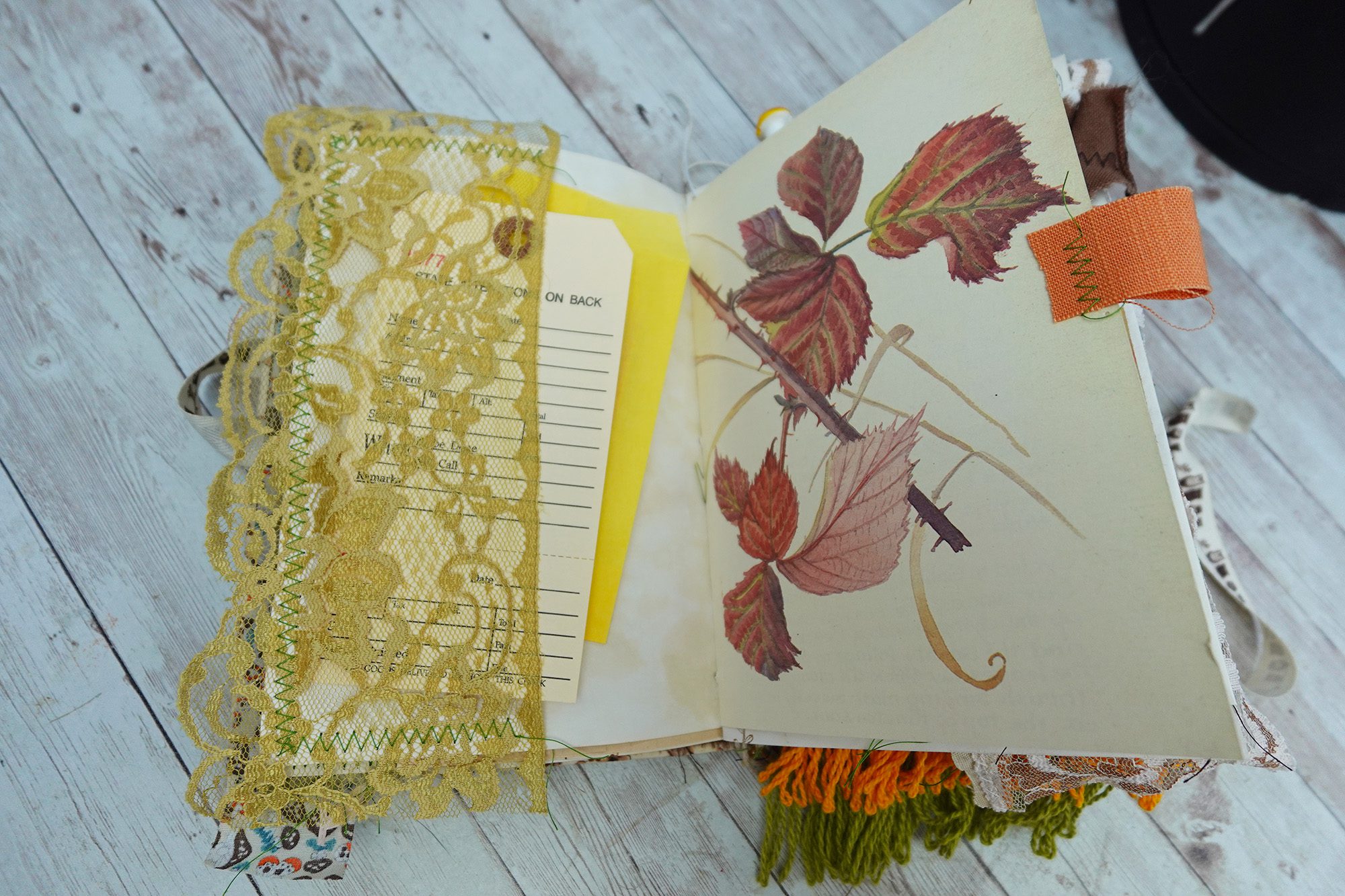 Fully Decorated Vintage Mushroom Junk Journal #4 - Image 9