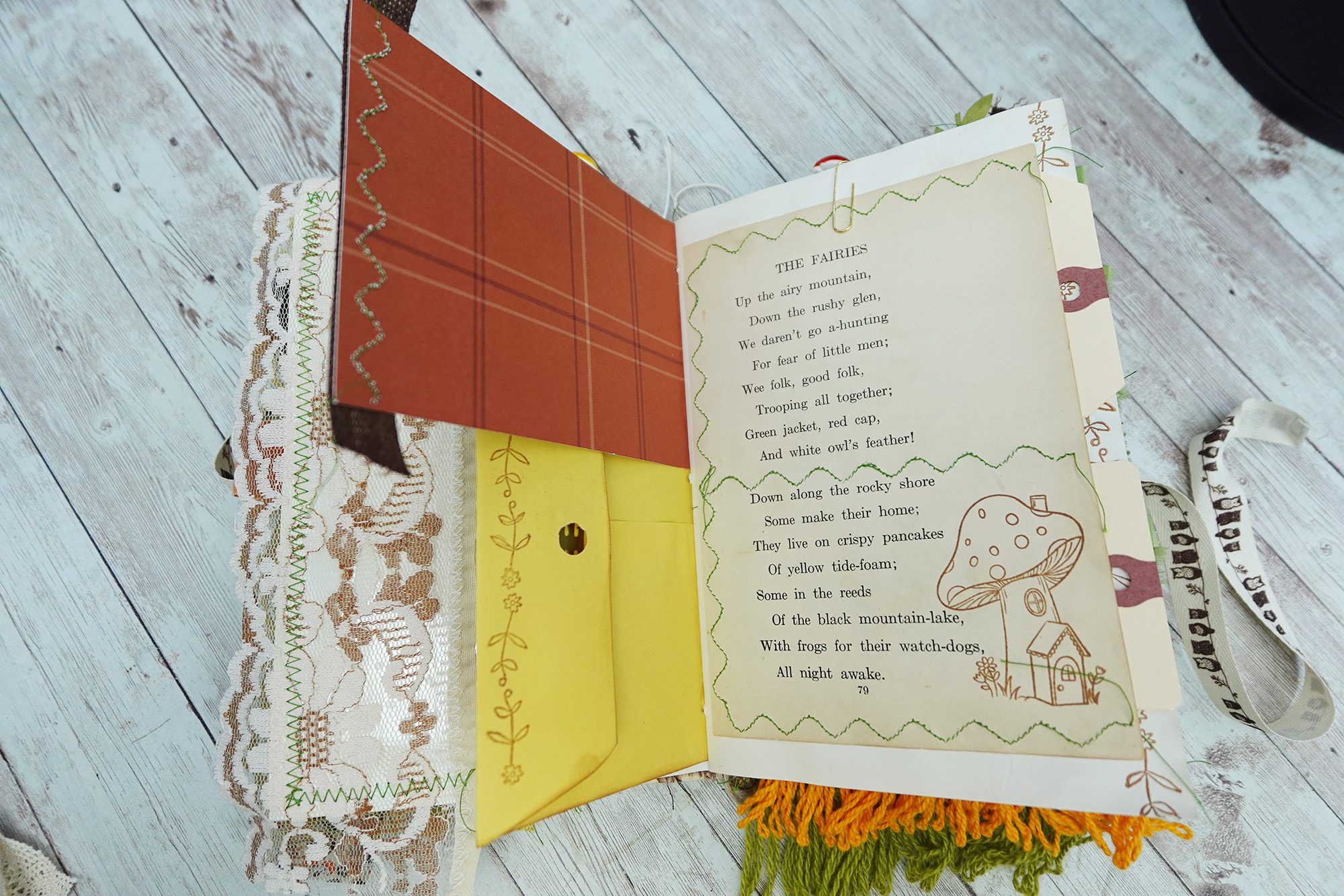 Fully Decorated Vintage Mushroom Junk Journal #4 - Image 10