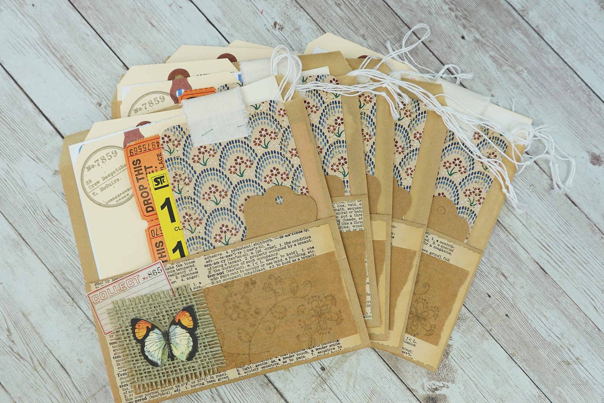 Vintage Yellow and Brown Blank Journal - Image 8