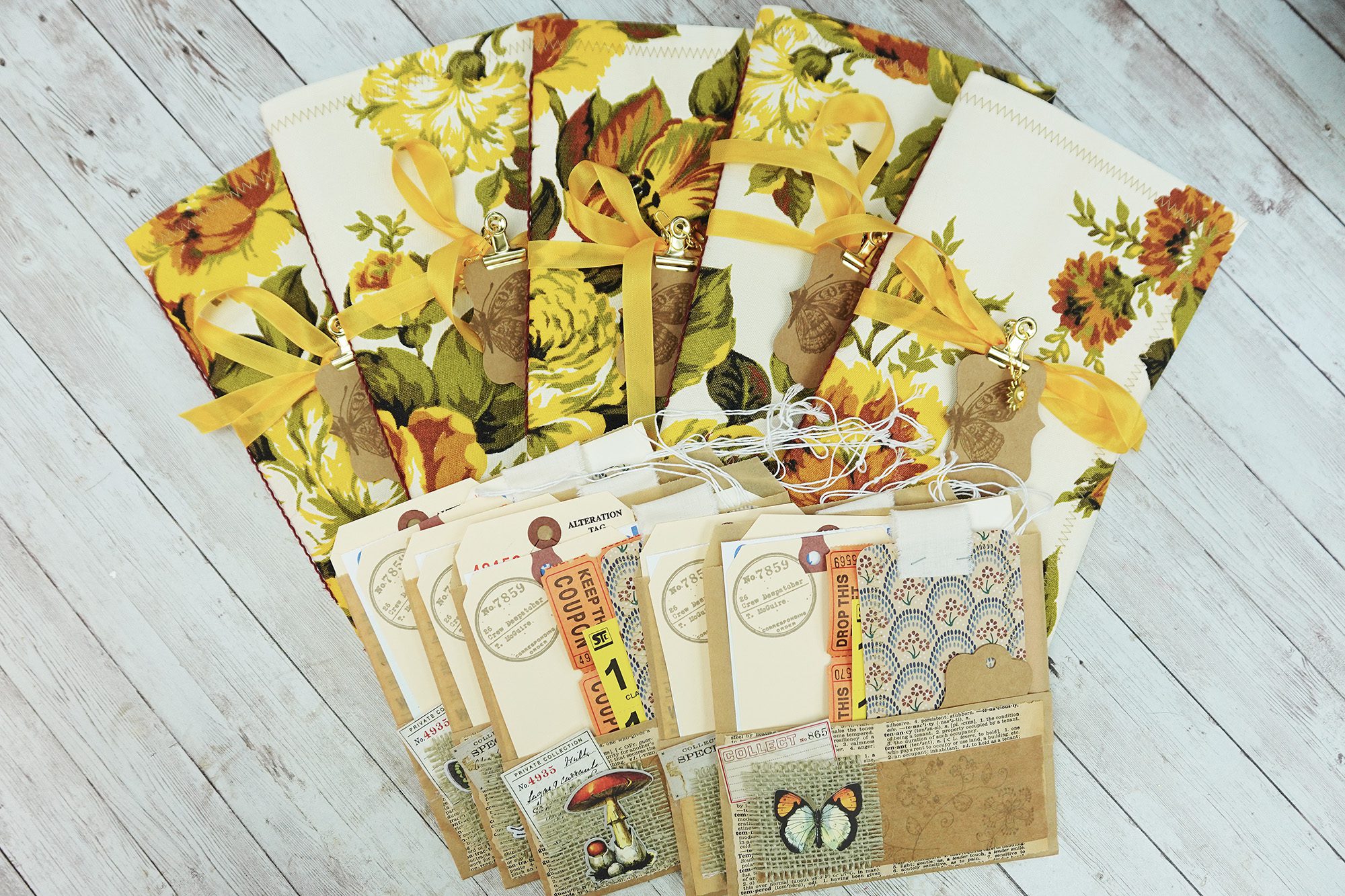 Vintage Yellow and Brown Blank Journal