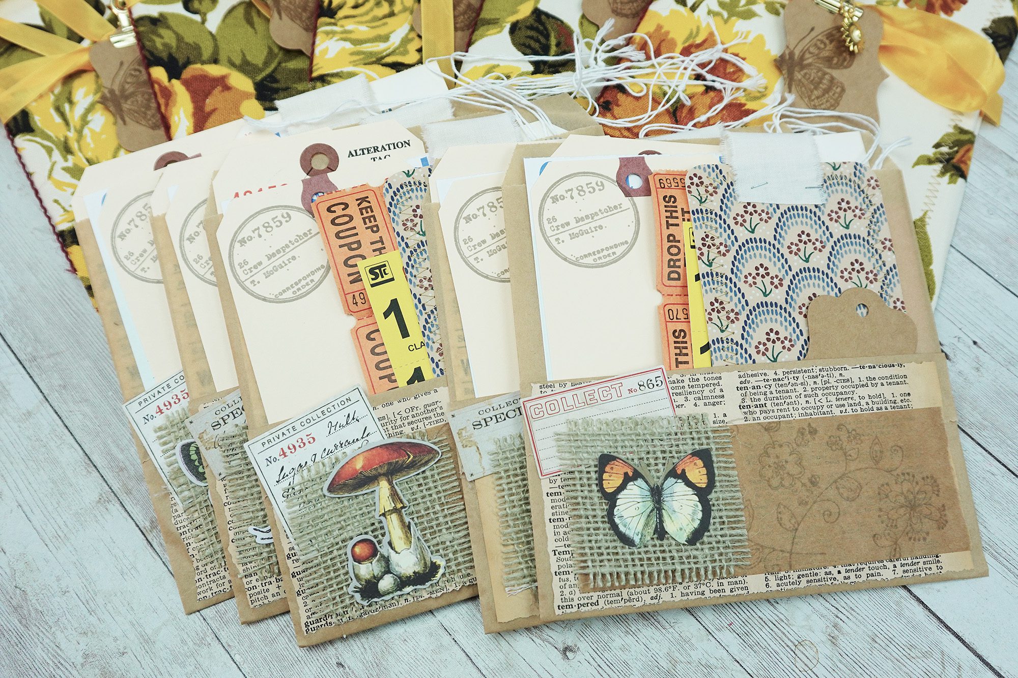 Vintage Yellow and Brown Blank Journal - Image 9