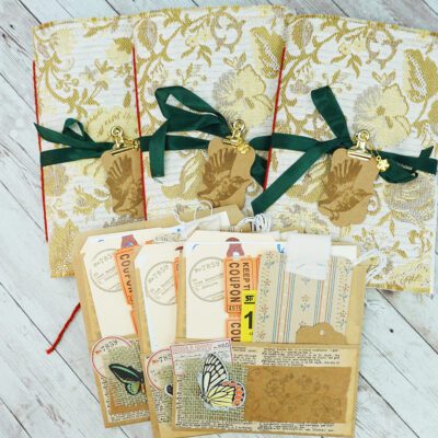 Vintage Yellow Floral Blank Journal