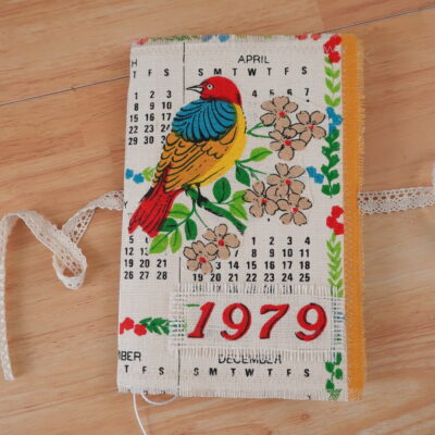 Vintage Kitchen Calendar Blank Journal - 1979