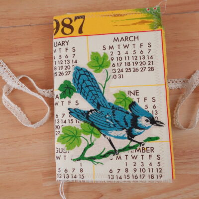 Vintage Kitchen Calendar Blank Journal - 1987