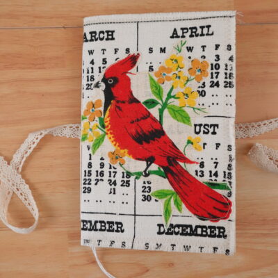 Vintage Kitchen Calendar Blank Journal - Cardinal