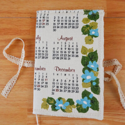 Vintage Kitchen Calendar Blank Journal - 1978